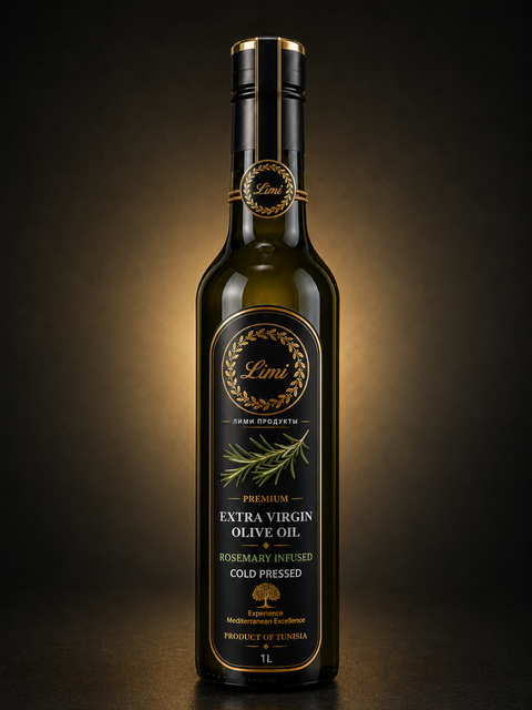 LIMI Food rosemary infused extra virgin olive oil, 500 mL bottle
